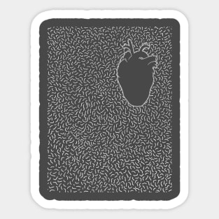 Empty heart Sticker